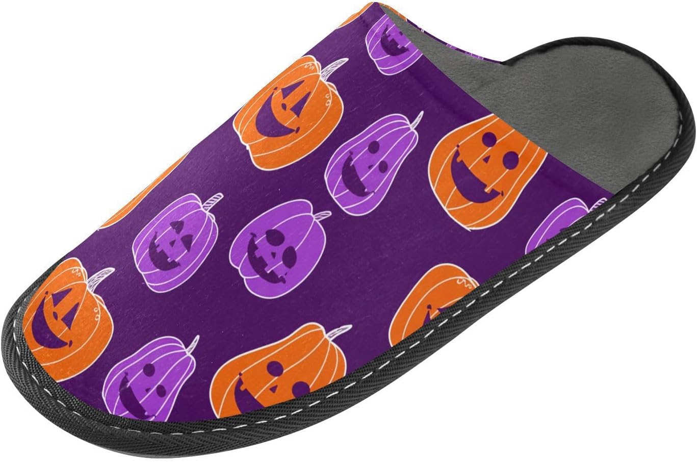 

FRMG Хэллоуин Тыква Фиолетовые Домашние Мягкие Тапочки ПВХ резиновая подошва Комфортные для дома и улицы A2304583