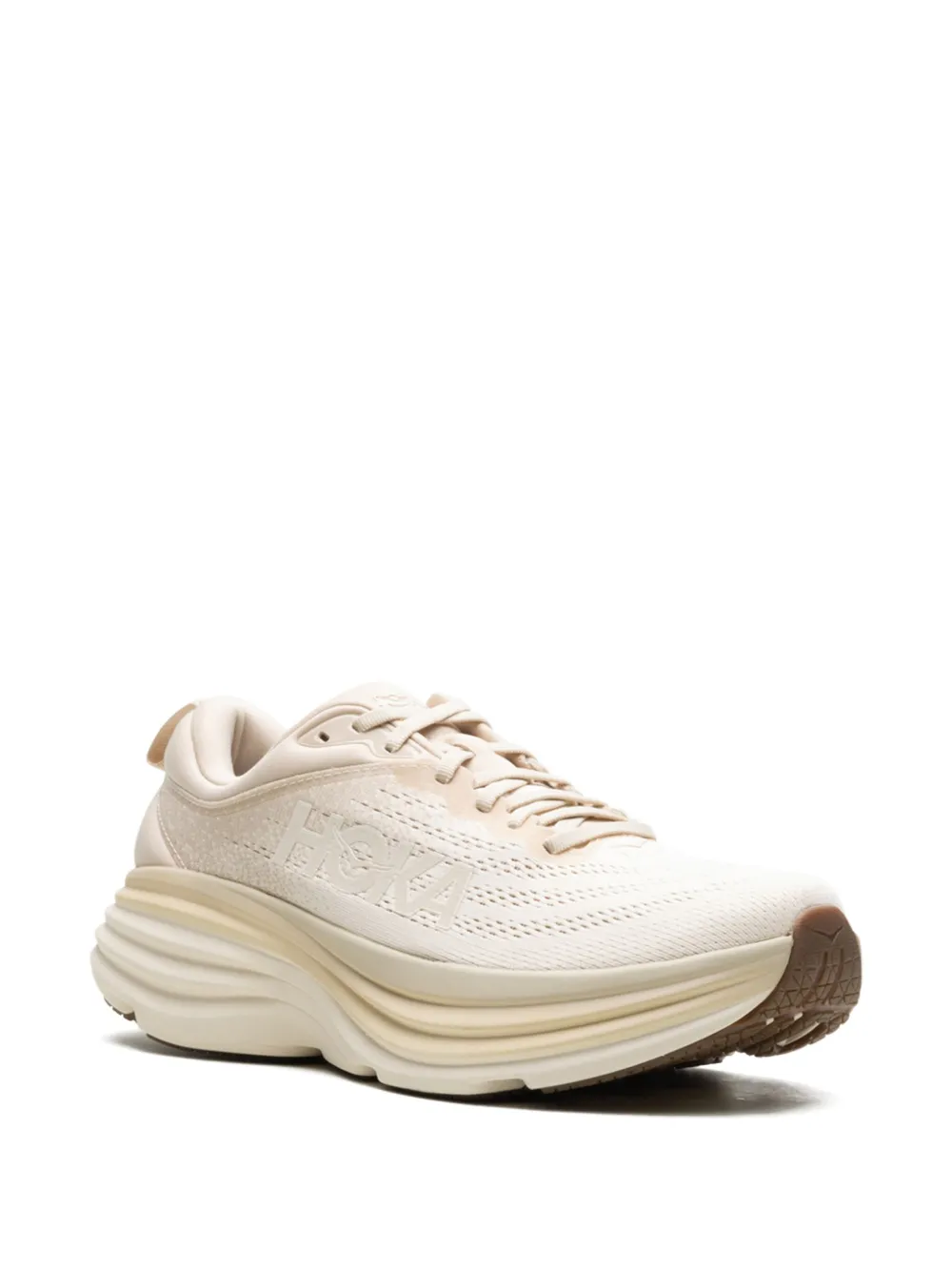 Кроссовки Bondi 8 Shifting Sand/Vanilla HOKA, белый — фото 2