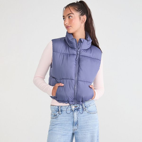 

Женская укороченная пуховая жилетка Aeropostale, Nightshadow Blue