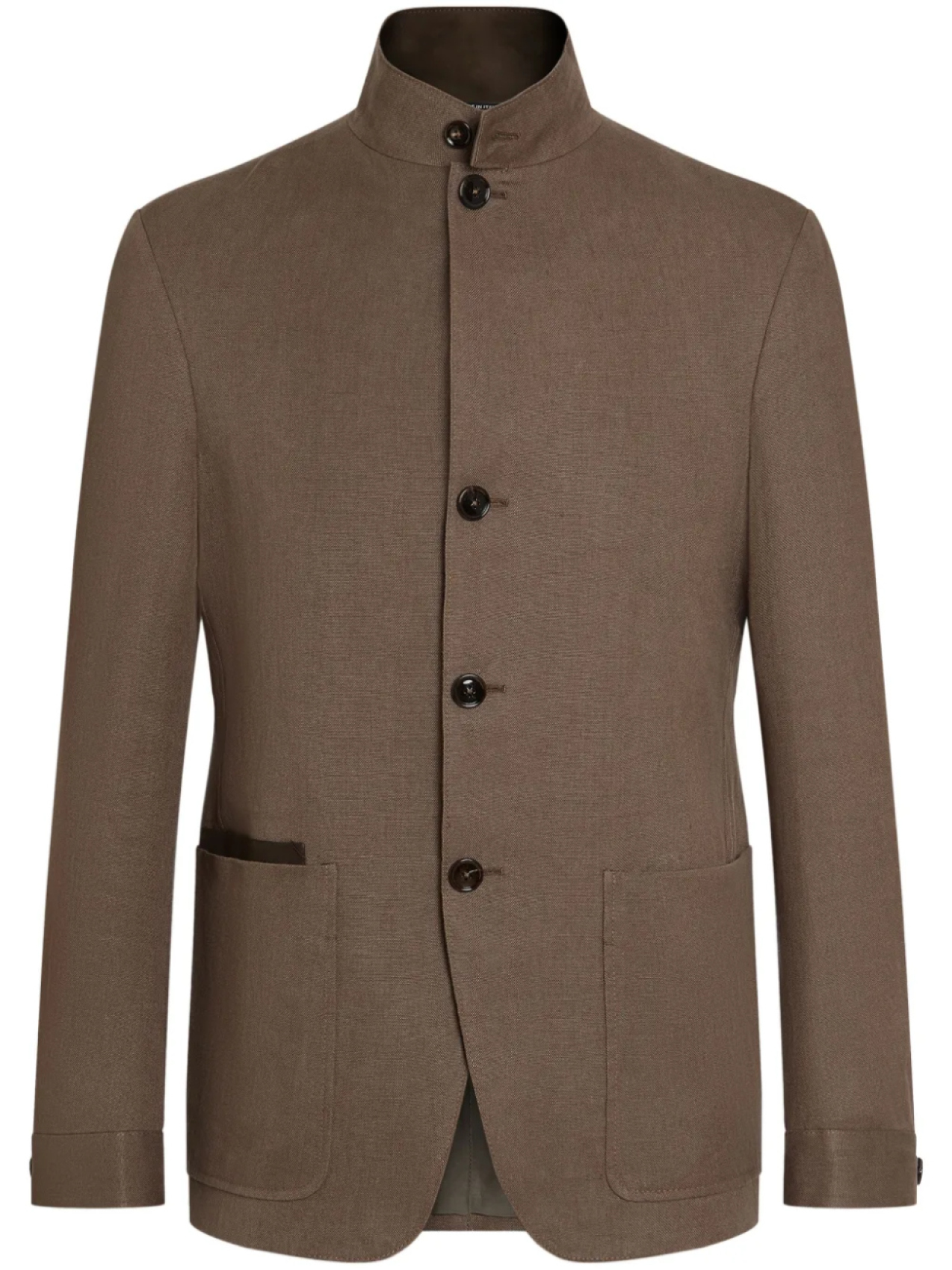 

Льняная куртка Zegna, коричневый