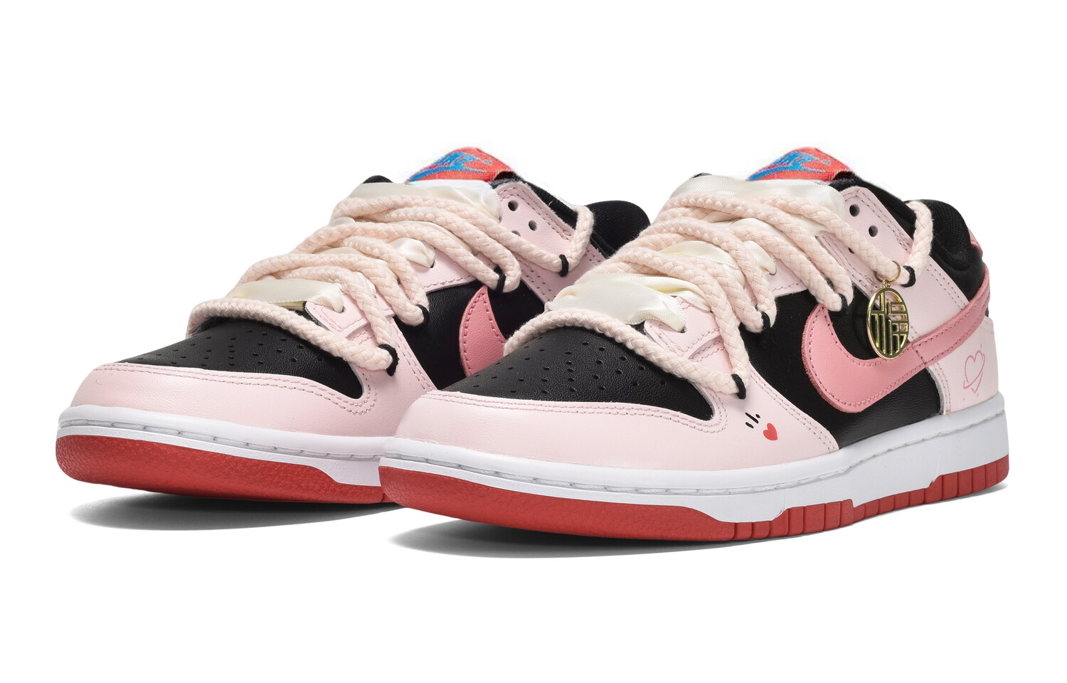

Кроссовки Nike Dunk Skateboard Shoes Women's Low-Top Pink, розовые, Розовый, Кроссовки Nike Dunk Skateboard Shoes Women's Low-Top Pink, розовые