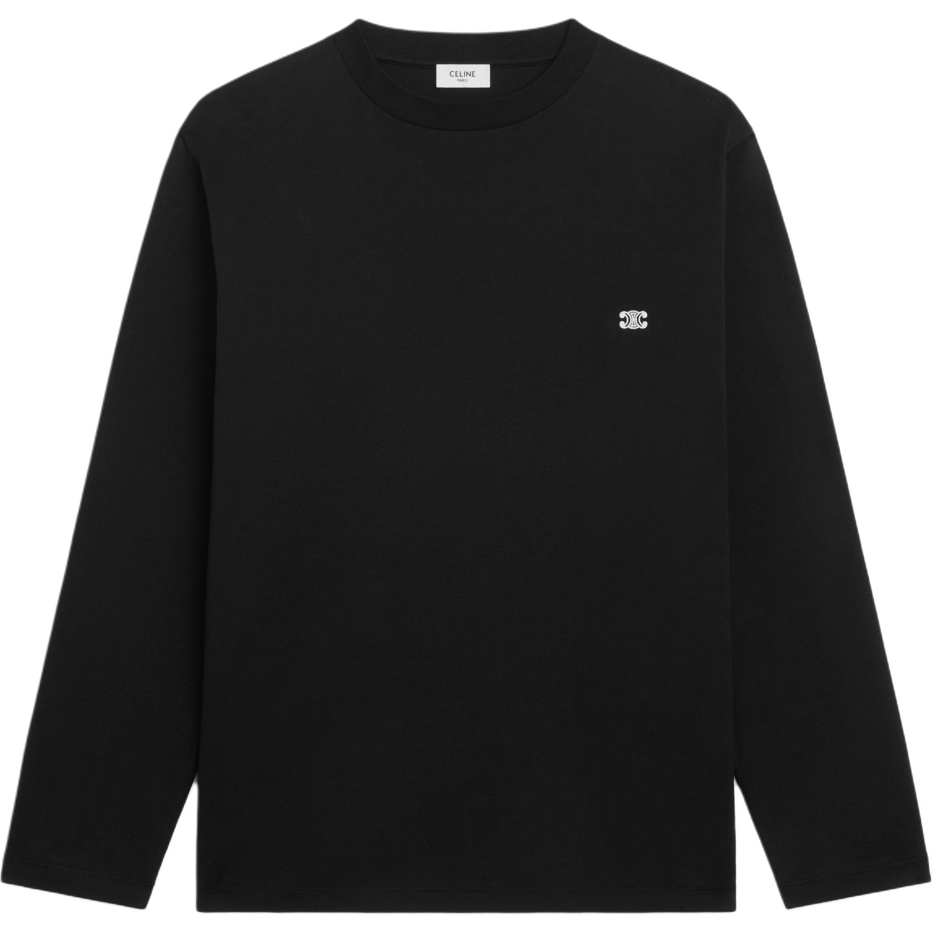 

Триумф футболка из хлопкового джерси CELINE, черный