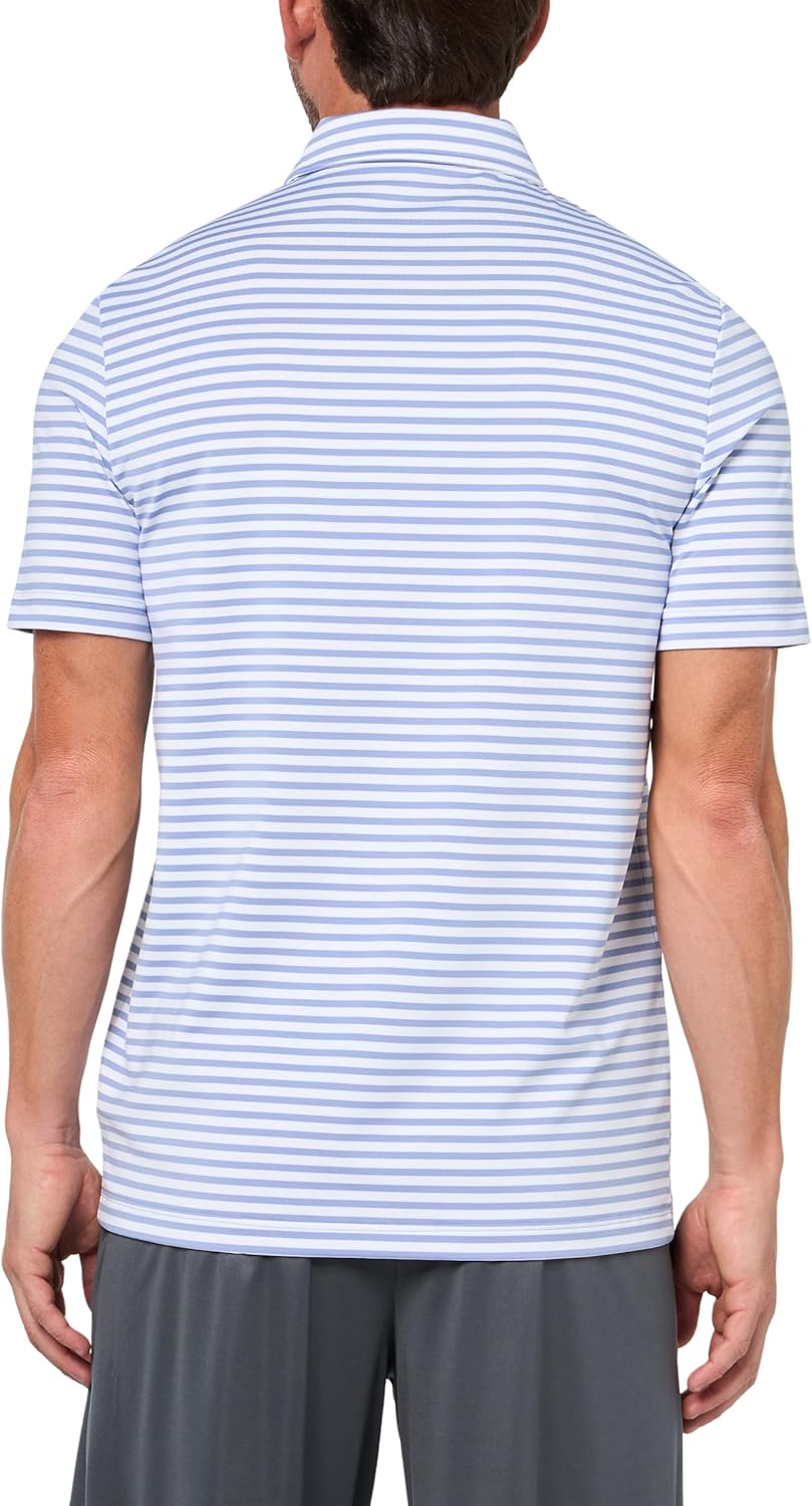 Lacoste мужская спортивная поло Regular Fit с защитой от ультрафиолета для гольфа, Delphinium/White — фото 2