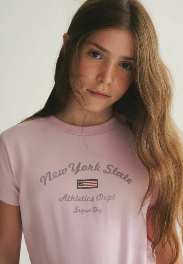 Спортивные штаны стандартного кроя Superdry & Co, Pink/Navy — фото 3