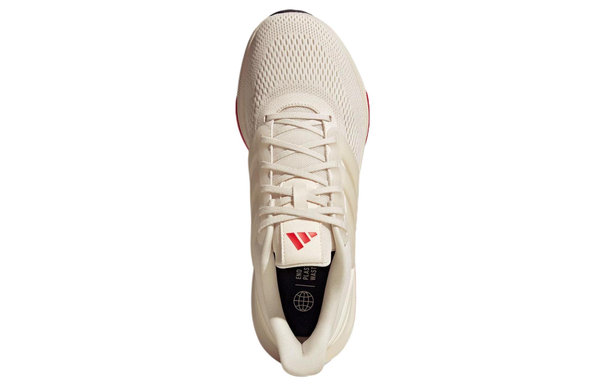 Adidas Мужские Тренировочные Беговые Кроссовки Низкие с Амортизацией ULT Противоскользящие и Износостойкие Цвет Ecru — фото 4