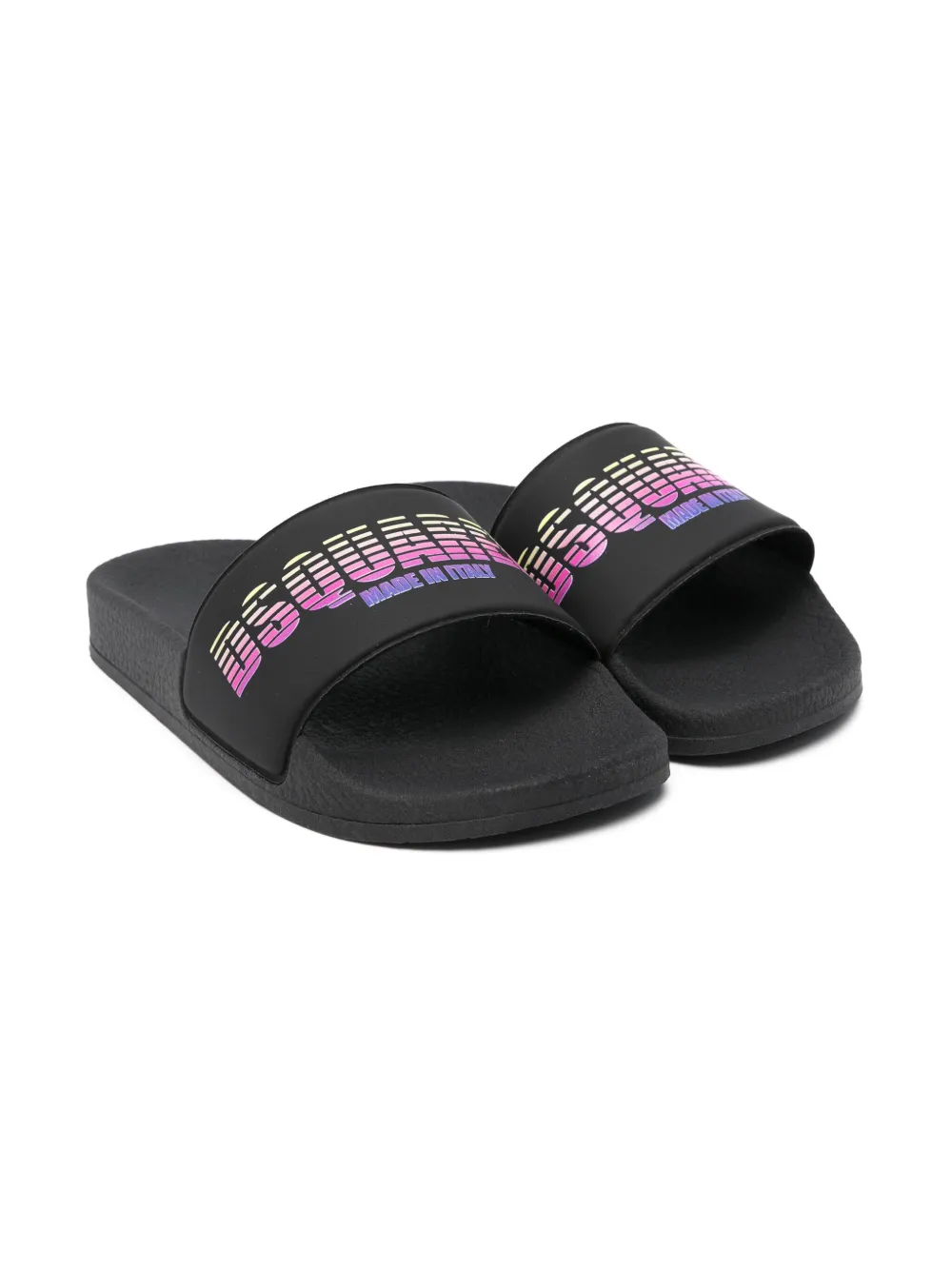 

Шлепанцы с логотипом DSQUARED2 KIDS, черный
