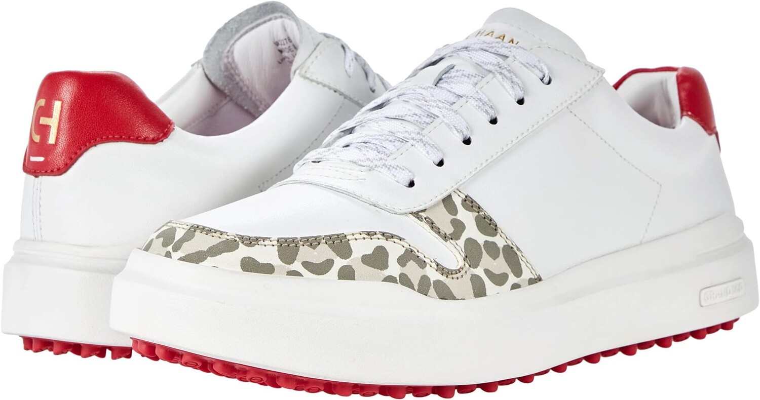 

Кроссовки Cole Haan GrandPro Rally Golf Waterproof, цвет Water Resistant Bright White/Hyper Leopard Print/Love Potion