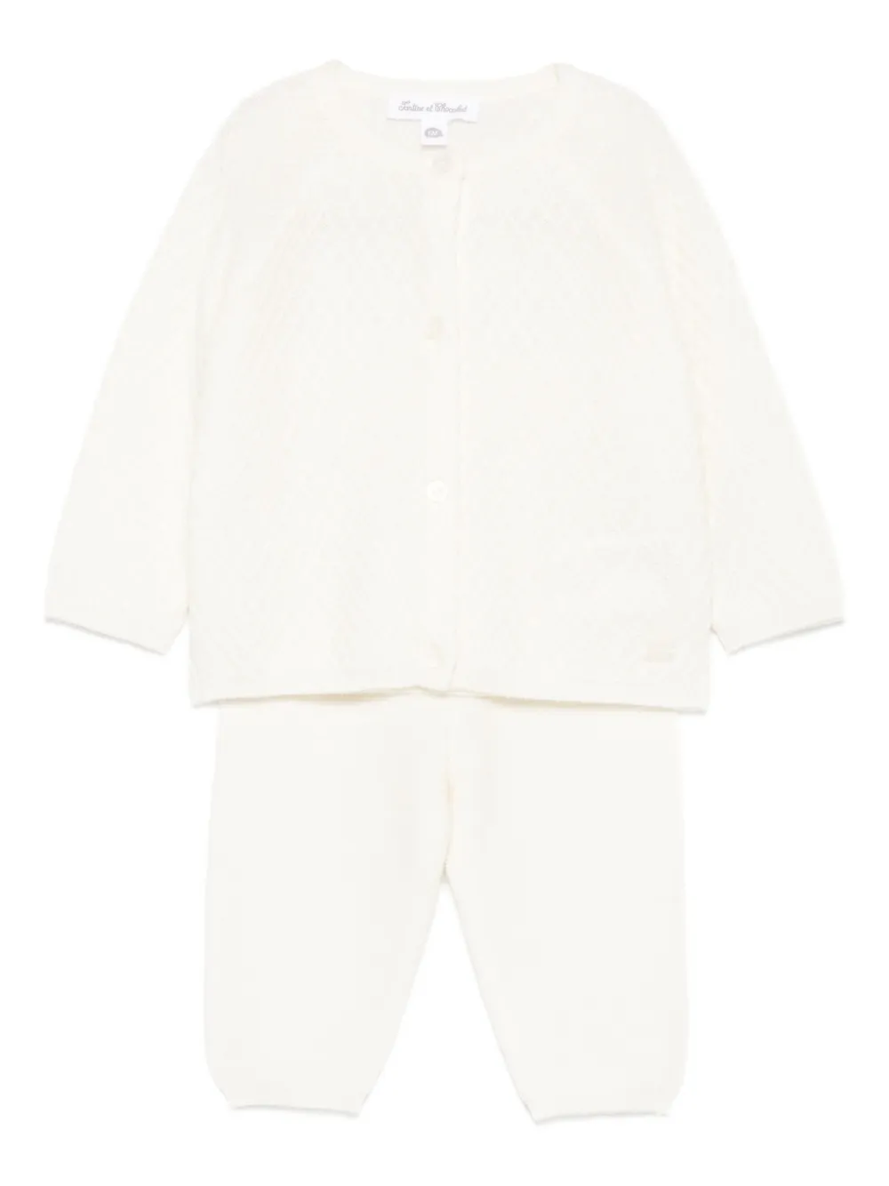 

Кашемировый костюм-двойка Tartine Et Chocolat, нейтральный