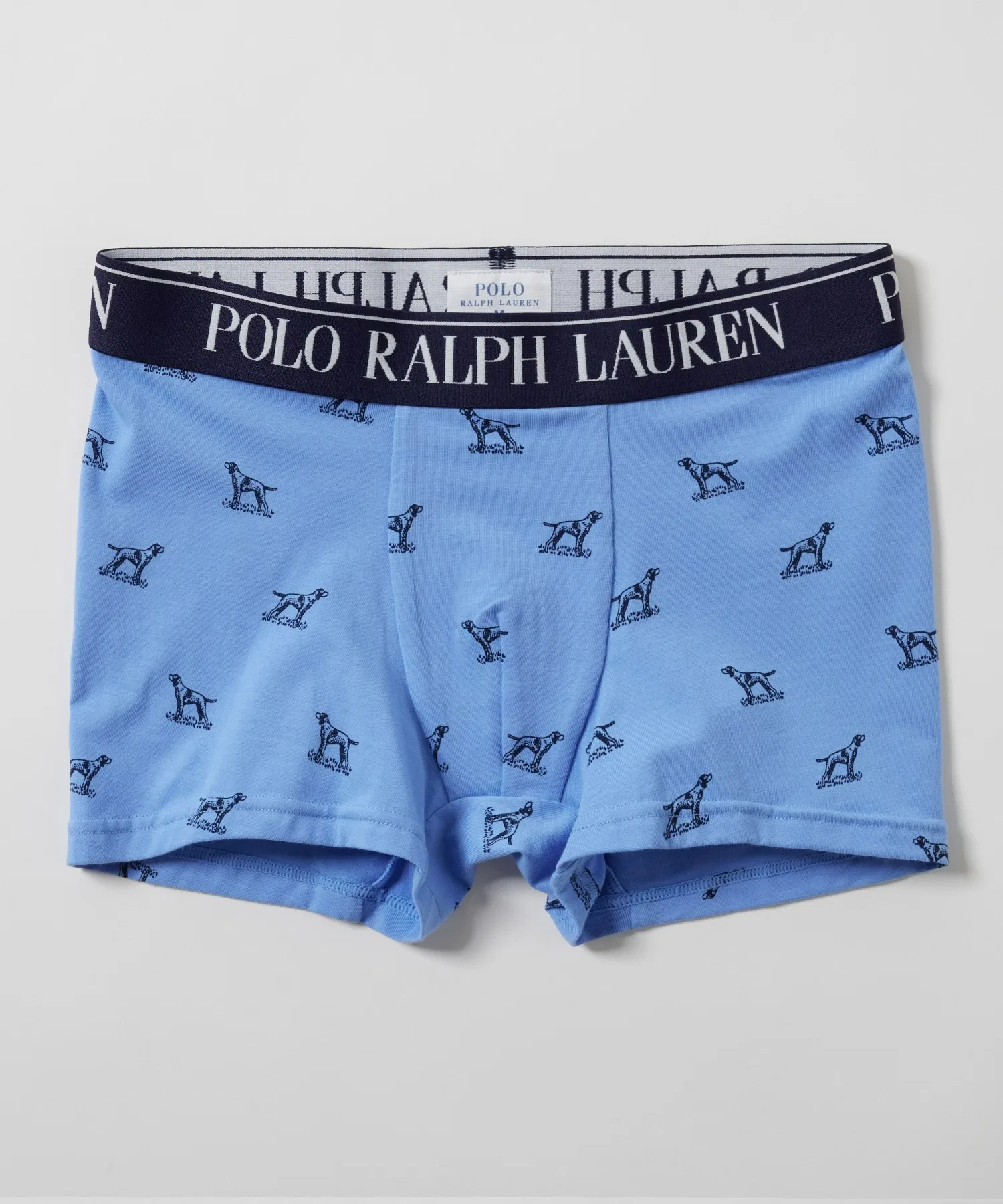 【POLO RALPH LAUREN】Короткие боксерские трусы с собачьим принтом