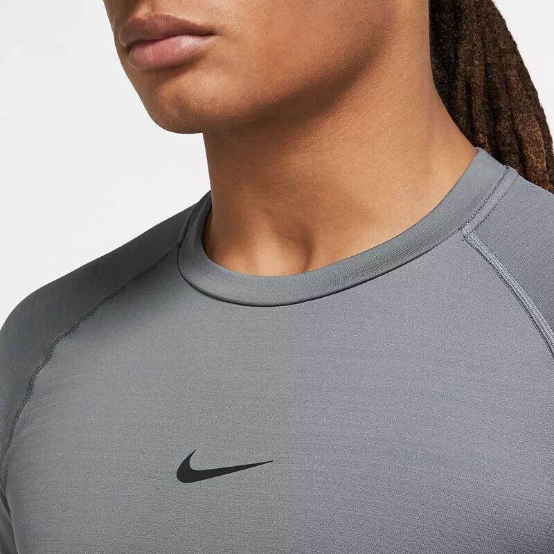 Мужская теплая футболка с круглым вырезом с длинными рукавами Nike Pro — фото 3