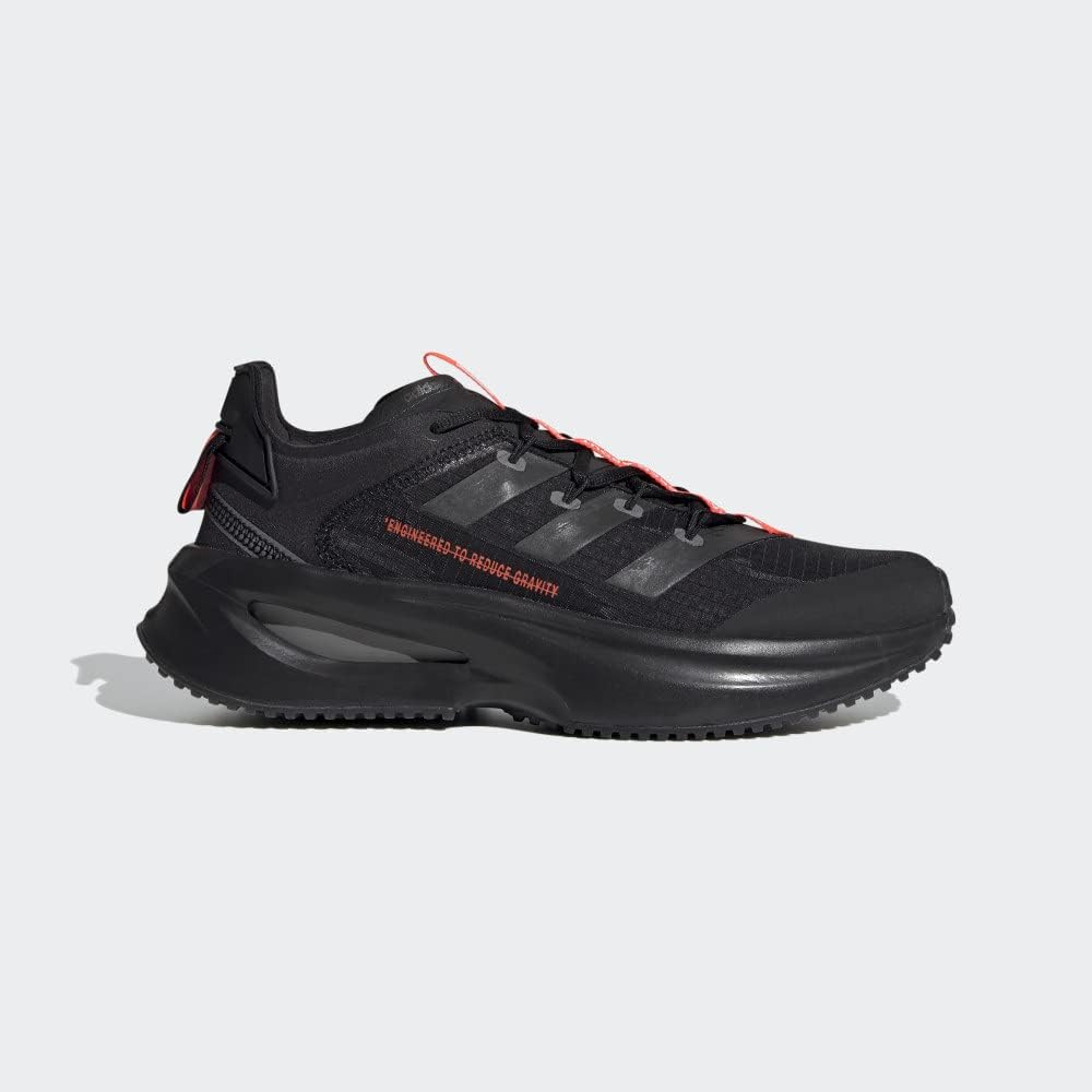 Беговые кроссовки adidas Fluidflash для взрослых, унисекс, черный/красный — фото 3