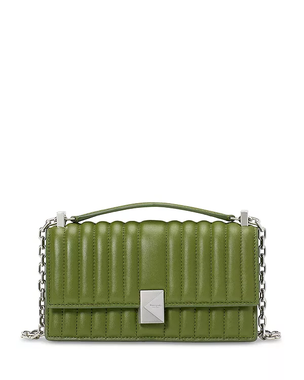 

Сумка-Кроссбоди Deco из стеганой кожи с цепочкой и откидной крышкой Kate Spade New York, зеленый