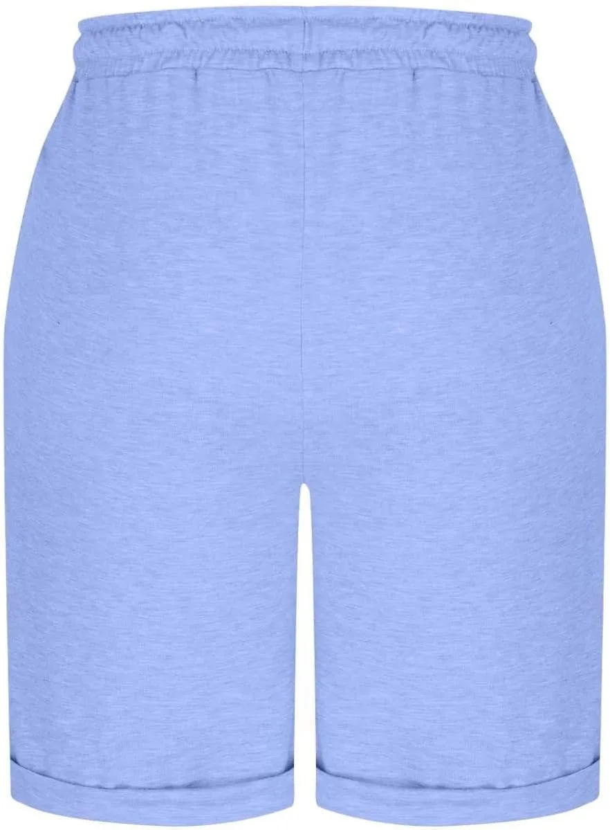 Женские повседневные брюки Casual с мягким эластичным поясом, свободного кроя, однотонные, для ежедневной носки, путешествий, отпуска, весна-лето-осень Generic, синий — фото 4