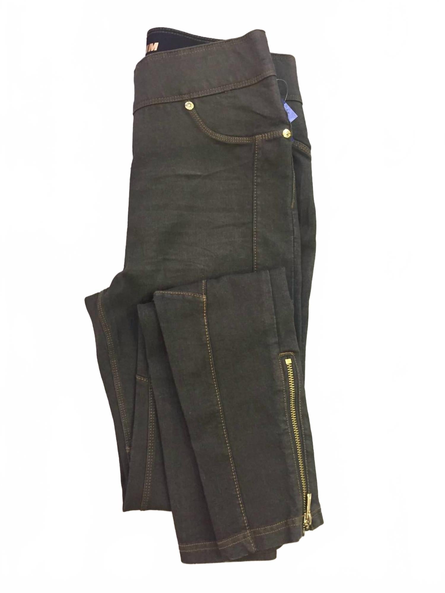 

Женские джинсовые брюки оливкового цвета Luxe