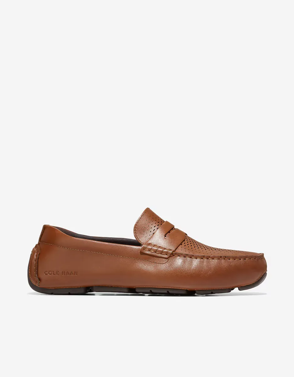 

Мужские коричневые кожаные мокасины Cole Haan, коричневый