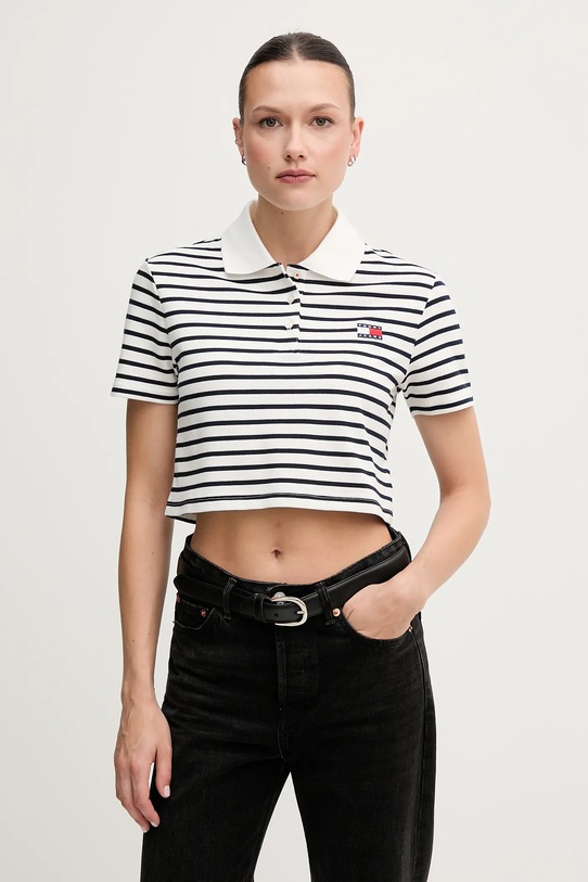 

Поло Tommy Jeans, белый
