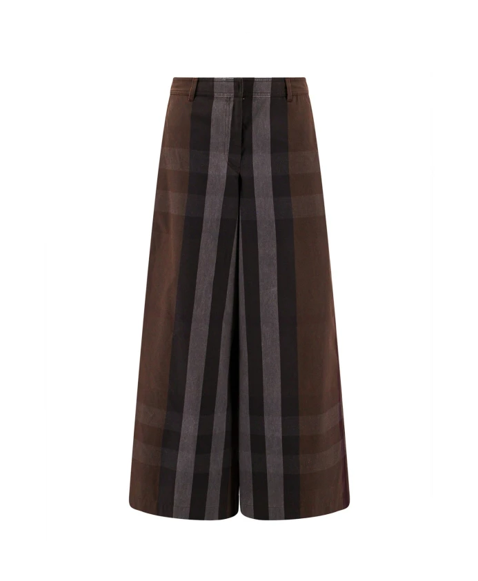 

Брюки с завышенной талией AW23 Burberry, коричневый