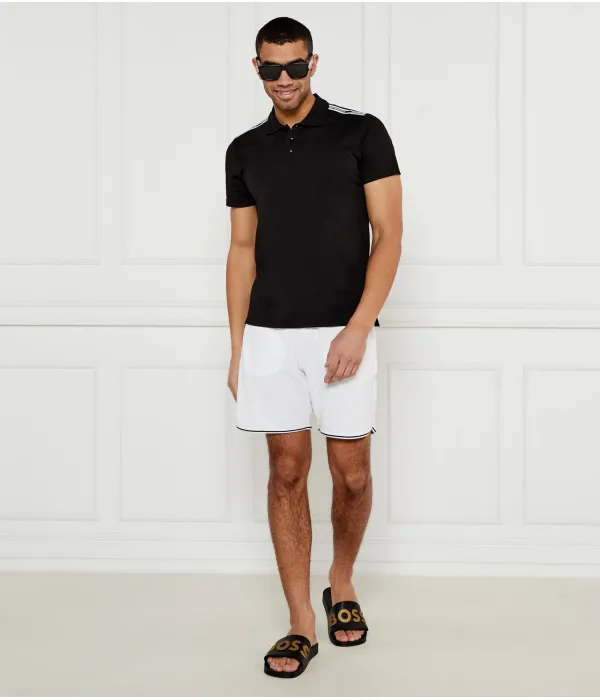 Футболка поло Classic fit Emporio Armani, черный — фото 2