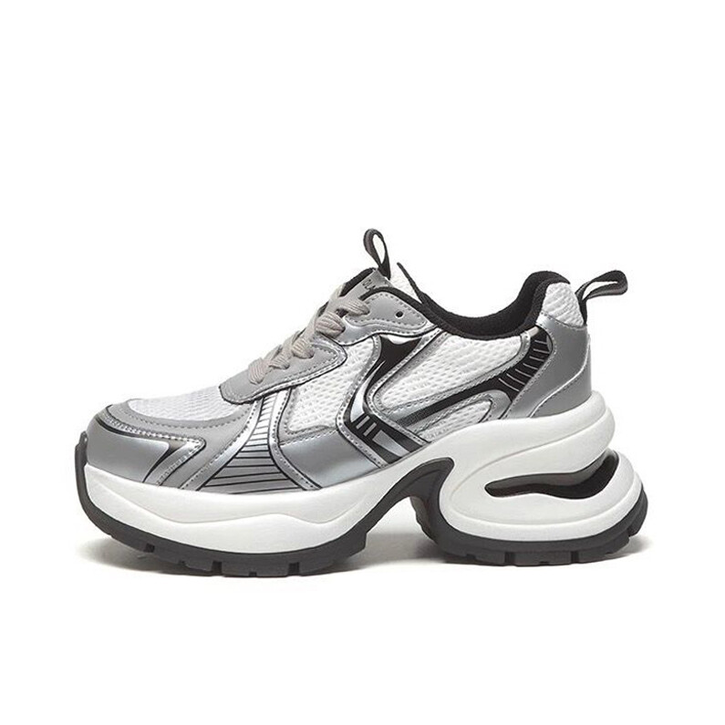 

Кроссовки MXGM Chunky Sneakers Women's Low-top, серебряный, Серый, Кроссовки MXGM Chunky Sneakers Women's Low-top, серебряный
