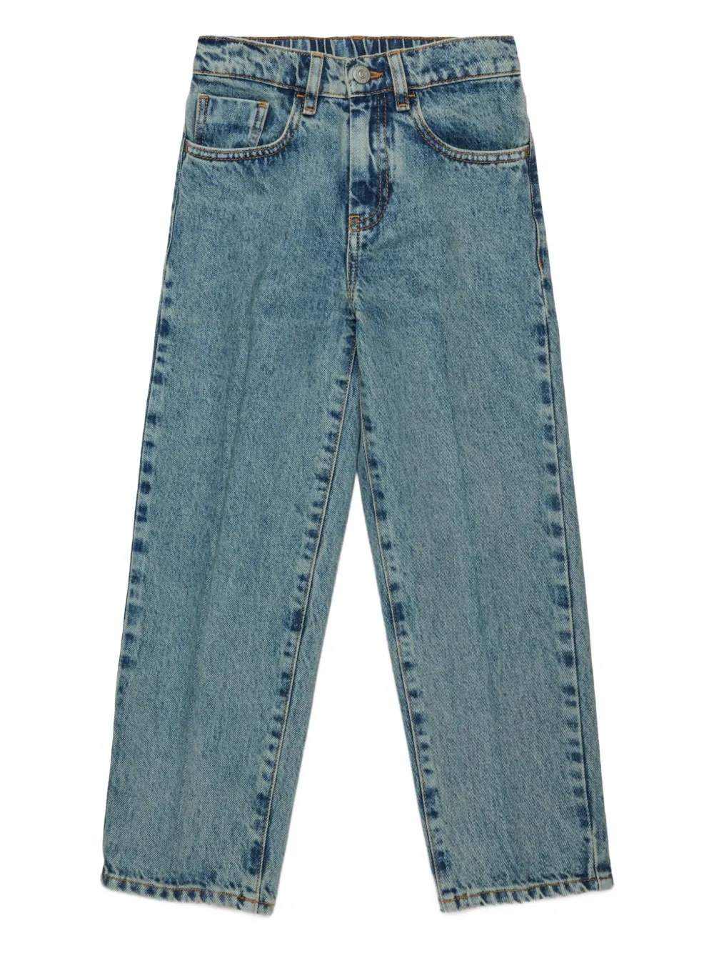 

Джинсы с подворотами MM6 Maison Margiela Kids, синий