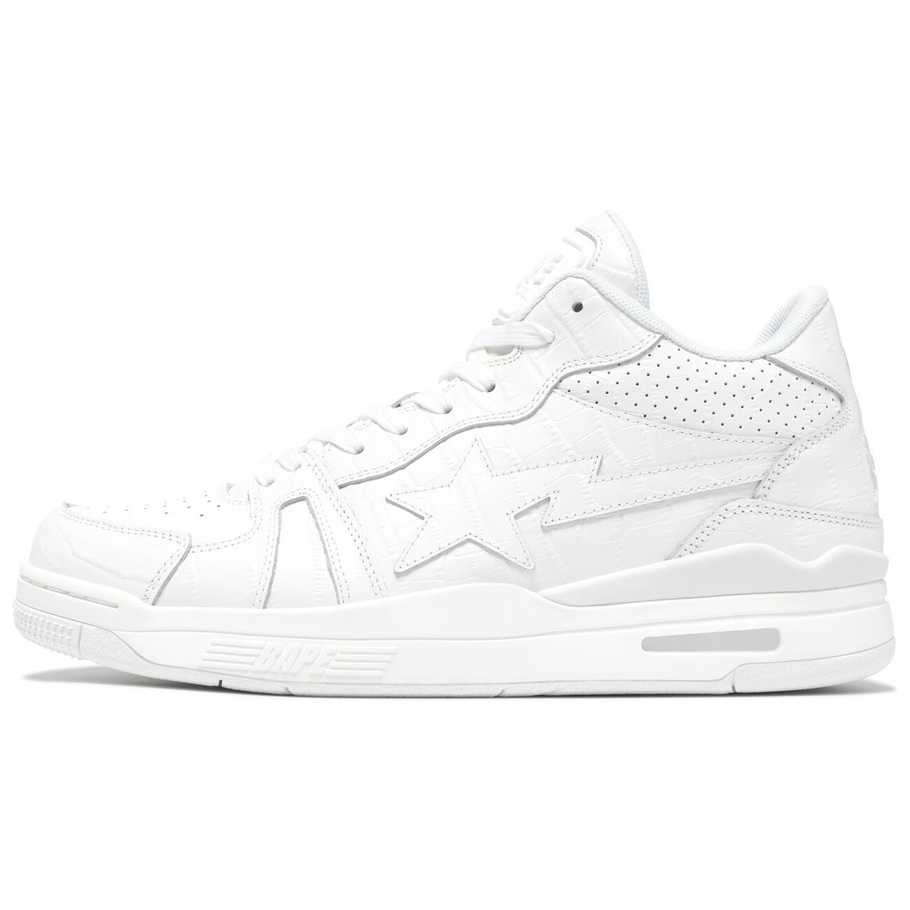 Кроссовки A BATHING APE Bape Skateboarding Shoes Women's Mid-top, черный