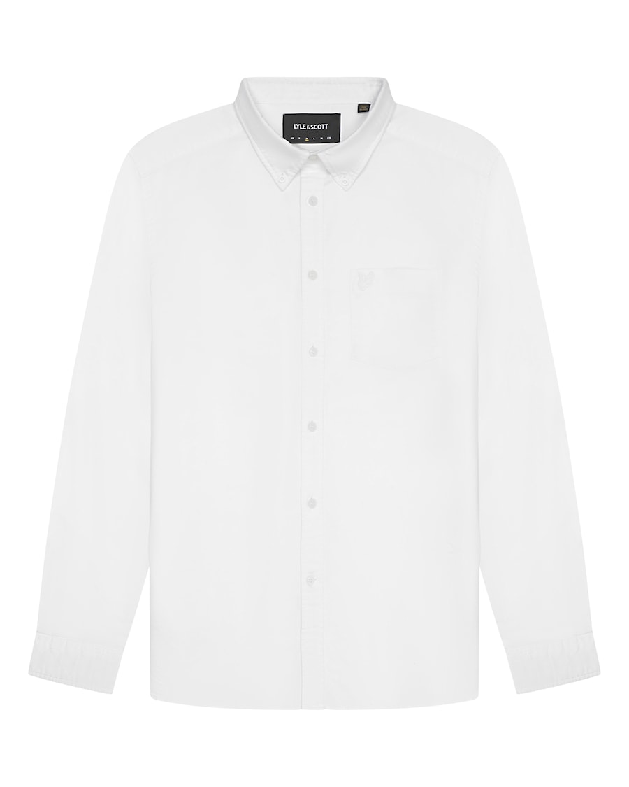 

Рубашка на пуговицах классического кроя Lyle & Scott, белый