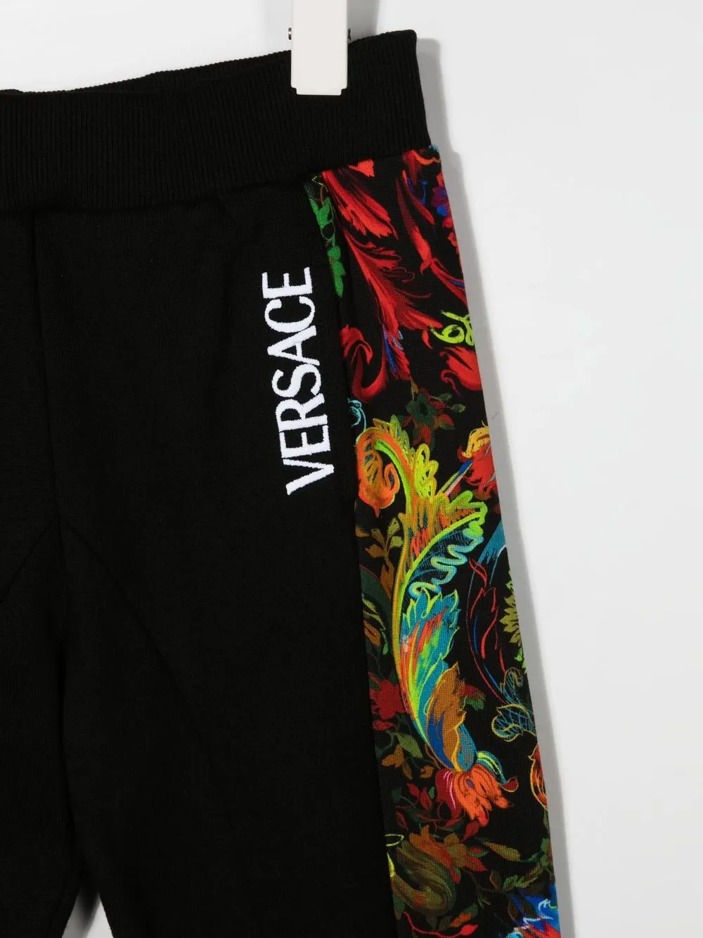 Спортивные брюки с принтом Barocco Versace Kids, черный — фото 3