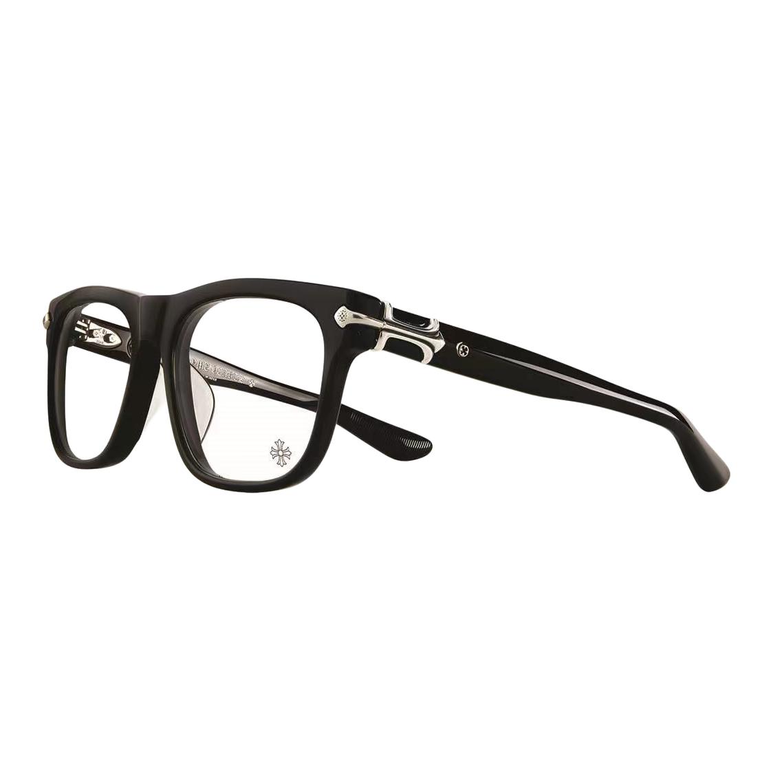

Chrome Hearts Прямоугольная оправа для очков унисекс черная, Black