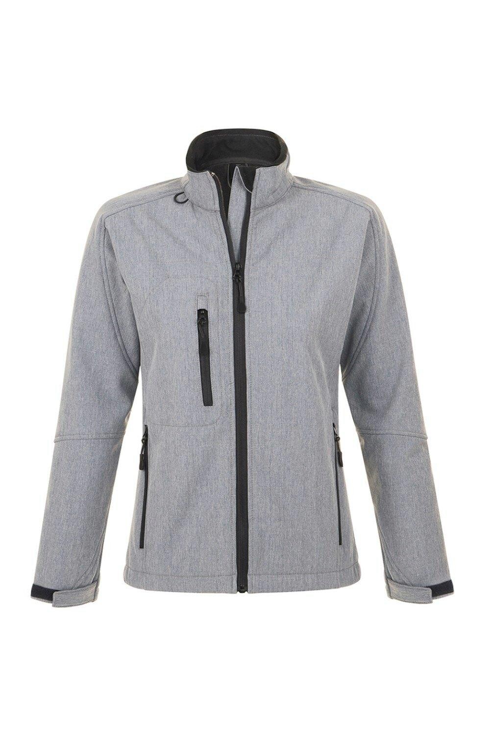 

Куртка Roxy Soft Shell (дышащая, ветрозащитная и водостойкая) SOL'S, серый