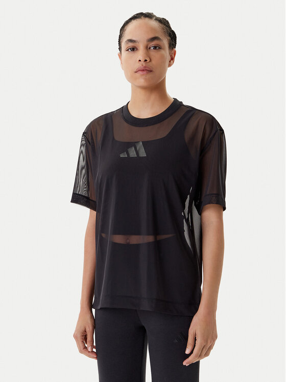 

Свободная футболка ALL SZN Soft Lux Mesh JM3737 Adidas, черный