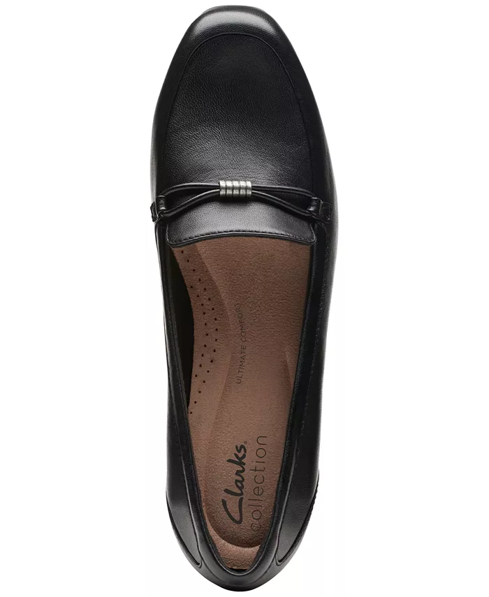 Женские лоферы Juliet Shine на плоской подошве Clarks, черный — фото 4