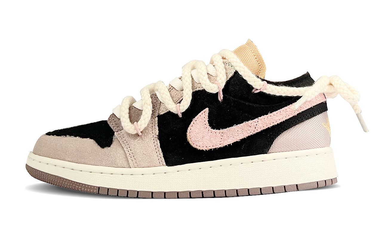 

Кроссовки Air JORDAN 1 Vintage Basketball Shoes Women's Low-Top Black Pink, Розовый, Кроссовки Air JORDAN 1 Vintage Basketball Shoes Women's Low-Top Black Pink