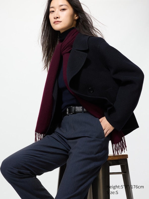 

Классические брюки до щиколотки (в полоску, удлиненные) Uniqlo, 69 navy