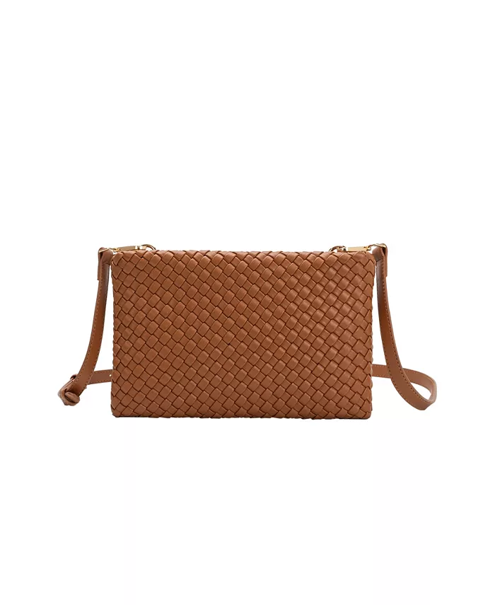 

Сумка через плечо Daisy Woven Small Melie Bianco, коричневый