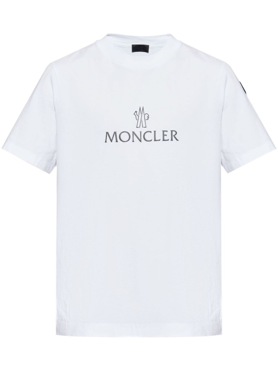 

Футболка из хлопка с логотипом Moncler, белый