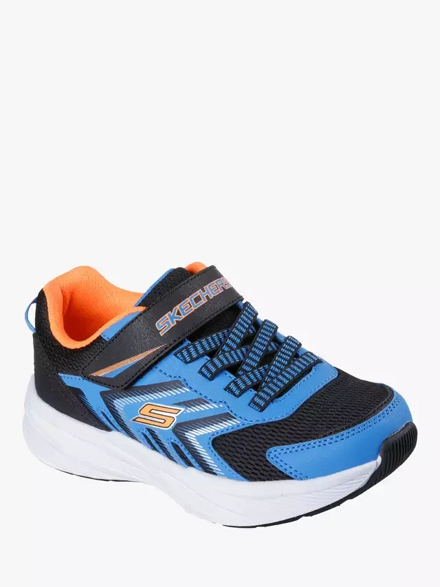Детские беговые кроссовки Microspec, синие/разноцветные Skechers — фото 4