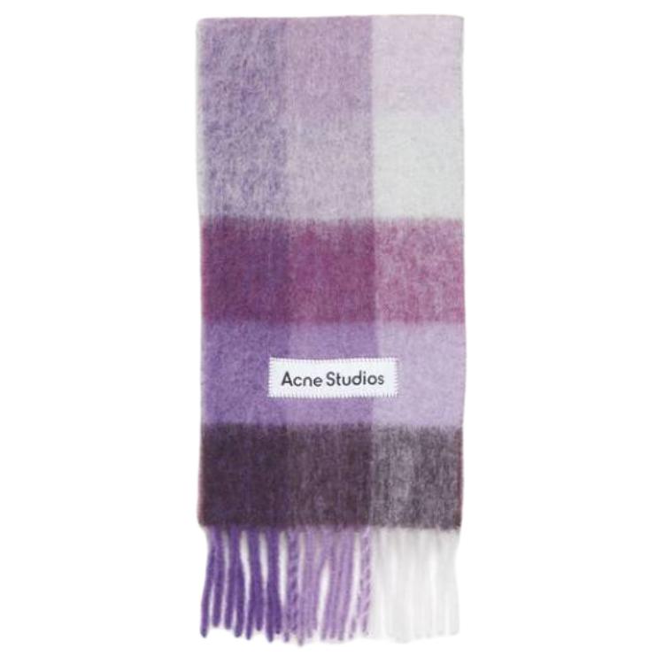 

Футболка с нашивкой-логотипом Клетчатый шарф Acne Studios