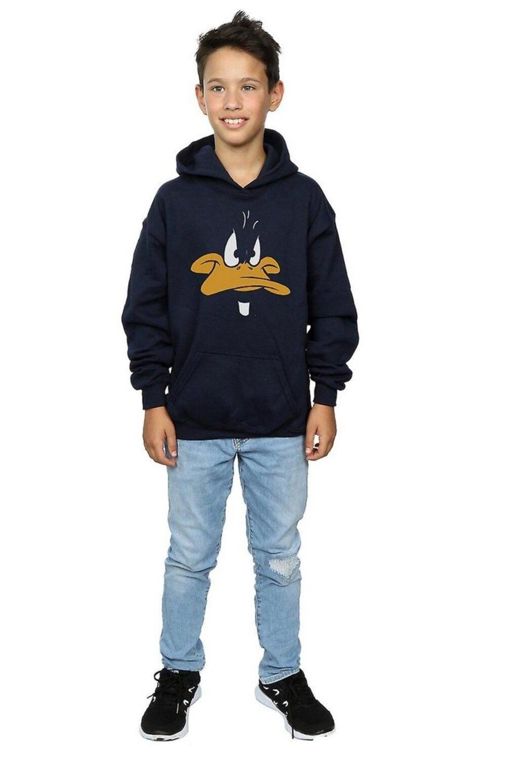 

Толстовка с лицом Daffy Duck Looney Tunes, черный