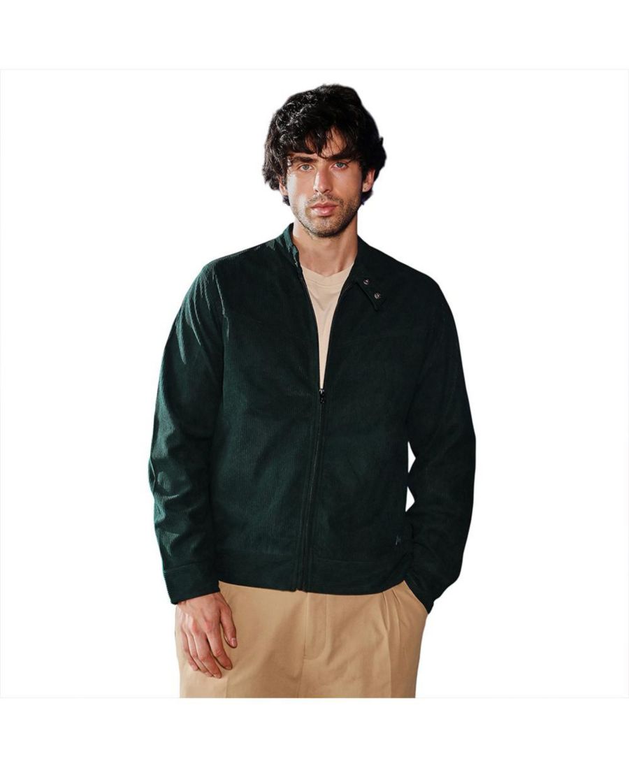 

Мужская вельветовая куртка изумрудно-зеленого цвета для мотоциклистов Campus Sutra, Green