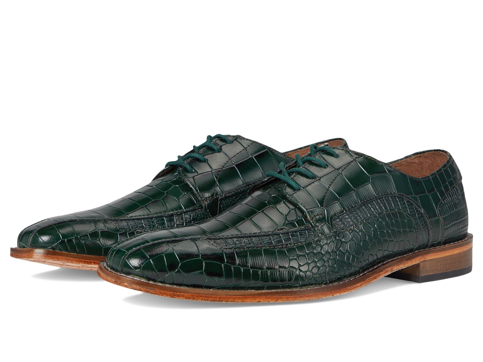 

Оксфорды Stacy Adams Gabardo Bike Toe Lace-Up, зеленый