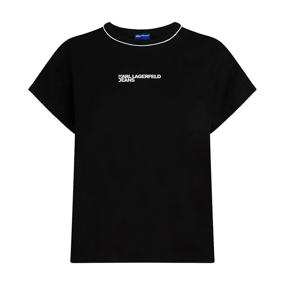 

Футболка с коротким рукавом Karl Lagerfeld Drapey Logo, черный