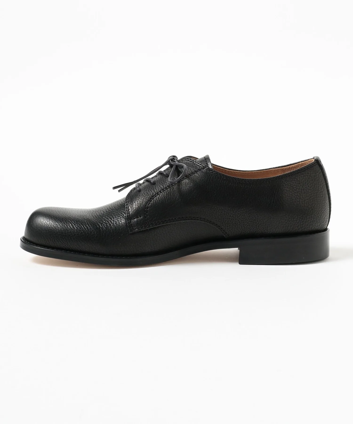 Мужские туфли из натуральной кожи ARCOLLETTA PADRONE 4EYE PLAIN TOE черные — фото 4