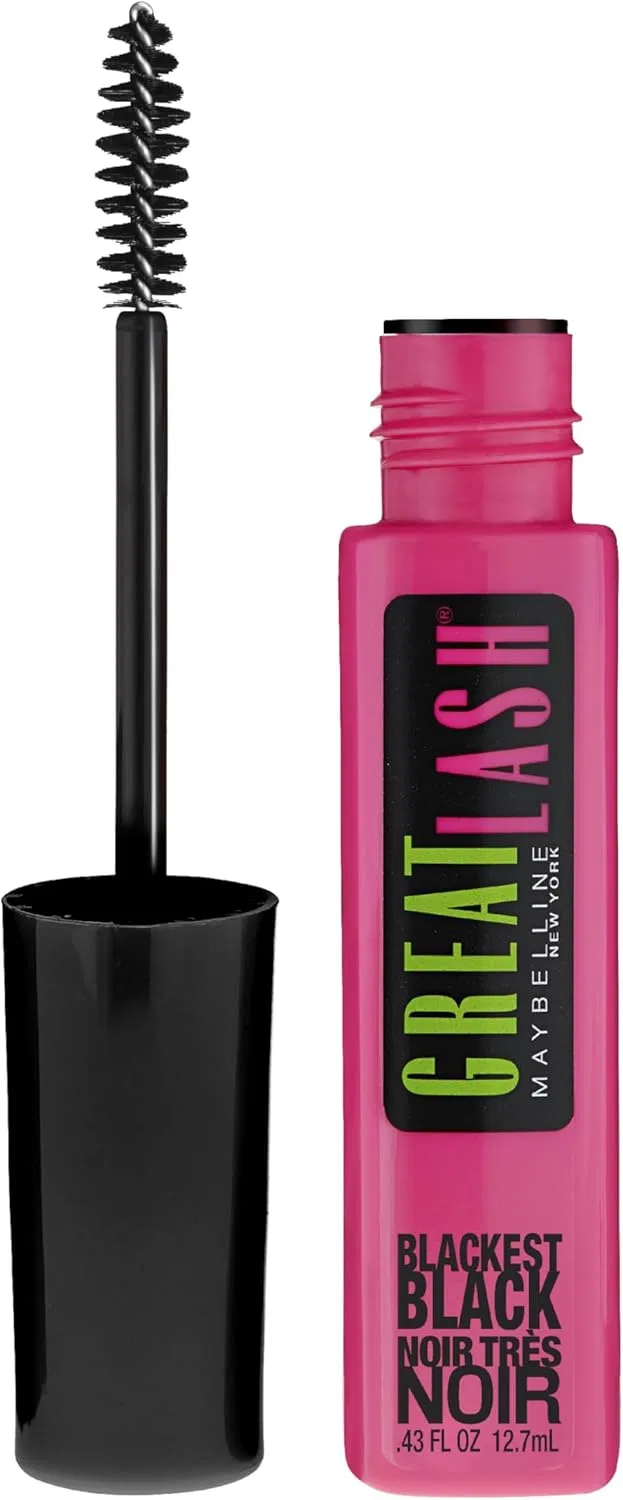 Тушь для ресниц Blackest Black Maybelline Great Lash 12.7 мл