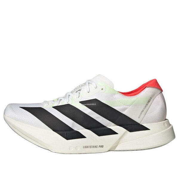 

Кроссовки adizero adios pro 4 'white black' Adidas, белый