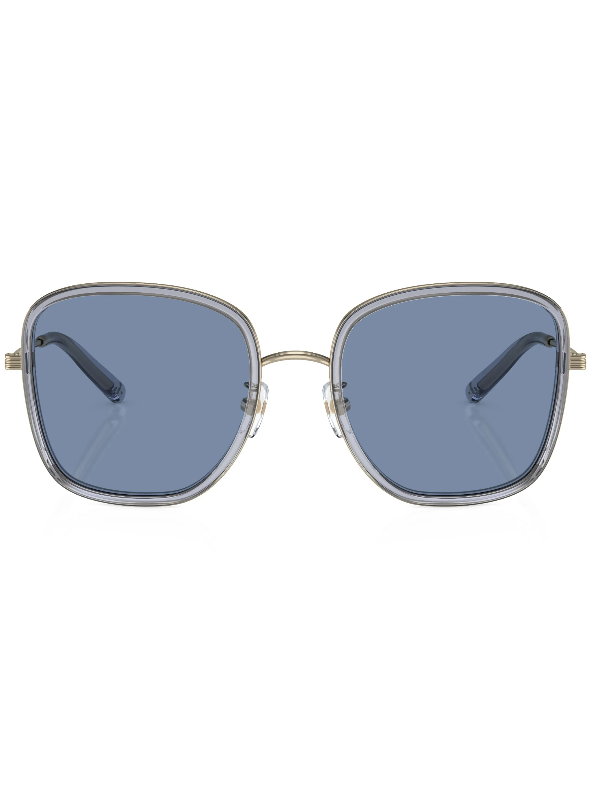 

Солнцезащитные очки в массивной оправе Tory Burch, синий