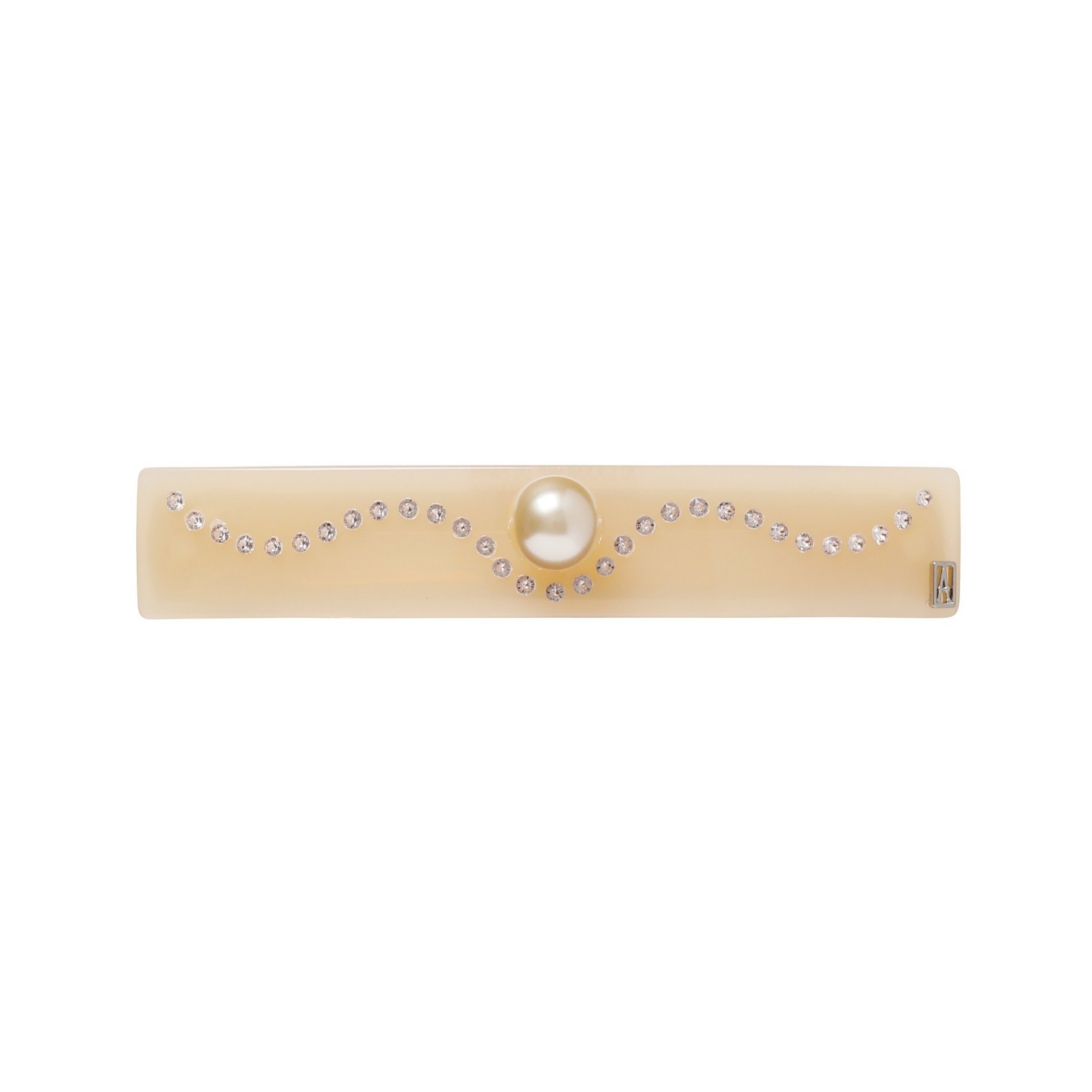 Заколка (8 см) Alexandre De Paris, Ivory (I)