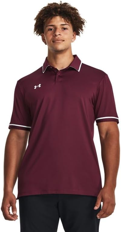 

Under Armour мужская футболка-поло Tipped Teams Performance, Maroon/White, Белый, Under Armour мужская футболка-поло Tipped Teams Performance, Maroon/White