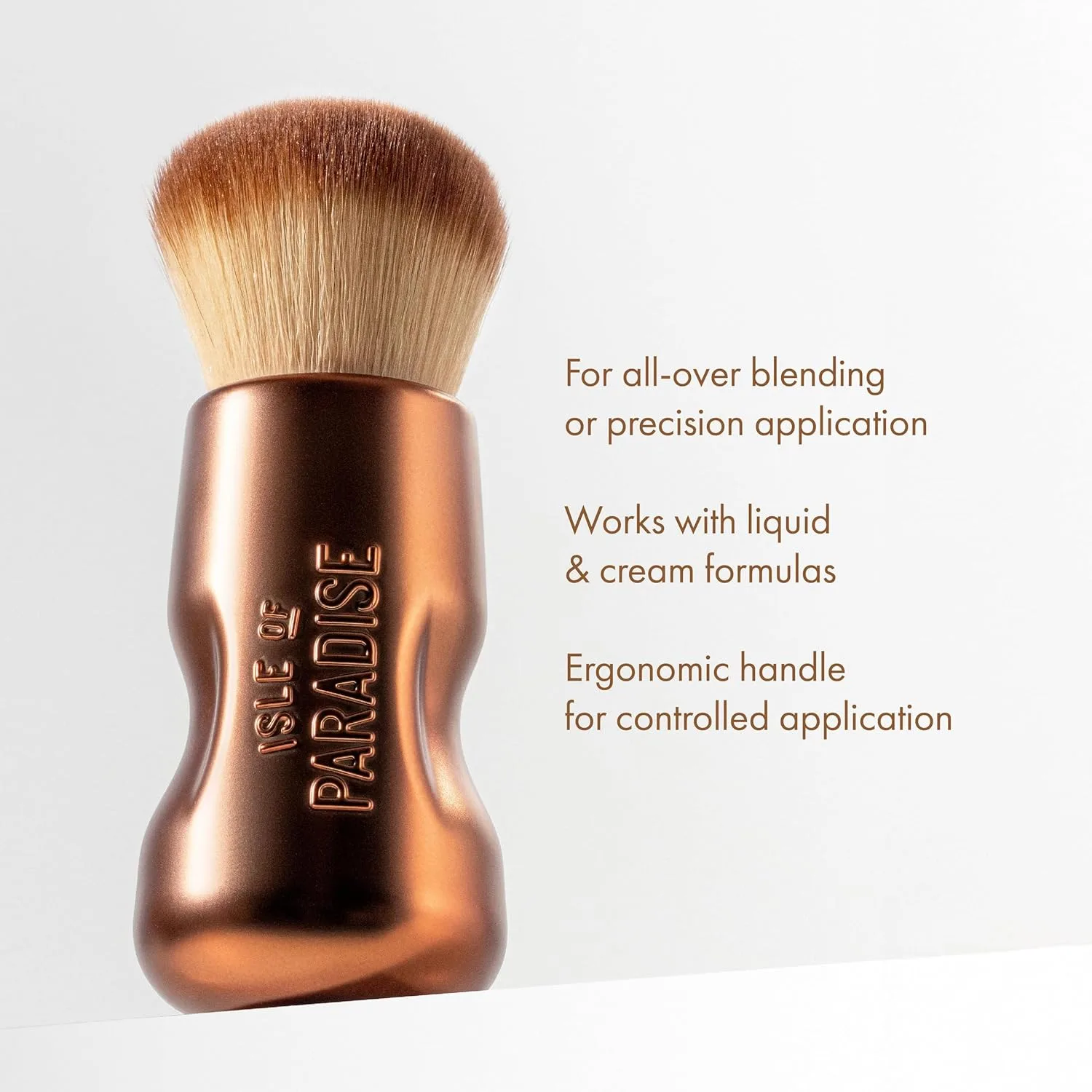 Кисть для бронзирования Isle of Paradise Face + Body, плотная кабуки, для контуринга и скульптурирования, Bronze — фото 2