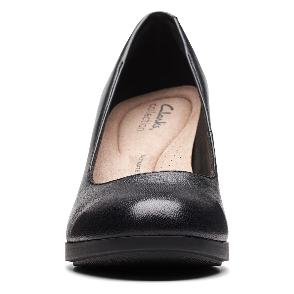 Туфли на низком ходу Bayla skip comfort pump Clarks, black leather — фото 3