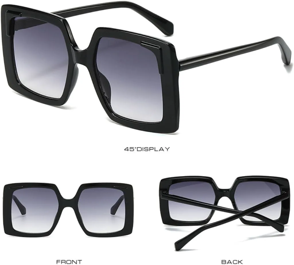 

Модные солнцезащитные очки в крупной оправе с защитой от УФ-излучения, очки для вождения, модные женские очки для путешествий, мужские очки TKKTLLT, Pink Floral Gray